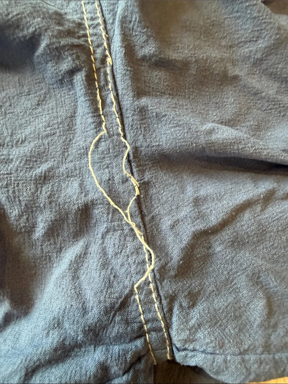 Free People Last Time Stacked Parachute Pants (professionally died BLUE)